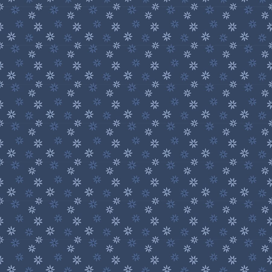 Wilmington Summertime Daydream Daisies All Over Navy 1 Yard Cut by Wilmington Prints