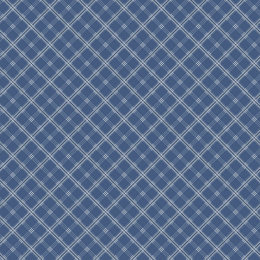 Wilmington Summertime Daydream Plaid Navy 1 Yard Cut by Wilmington Prints