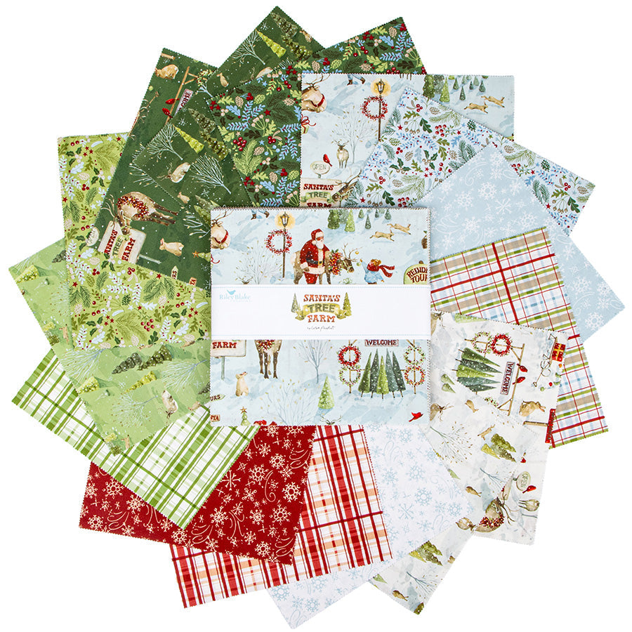 Santa's Tree Farm 10" Stacker