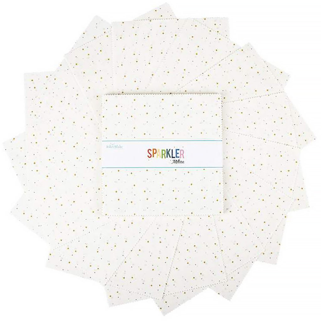 Sparkler White 10" Stacker from Riley Blake