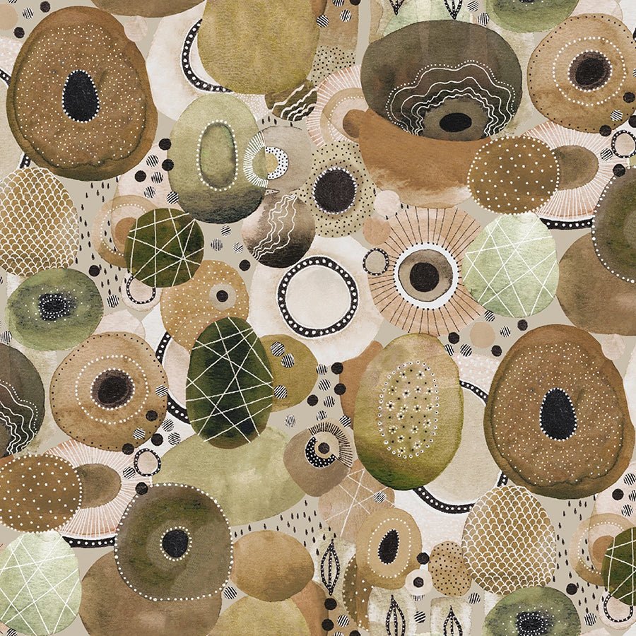108" Quilt Backs Flora & Form Genesis Earthen from Windham 3 YARD CUT by Windham