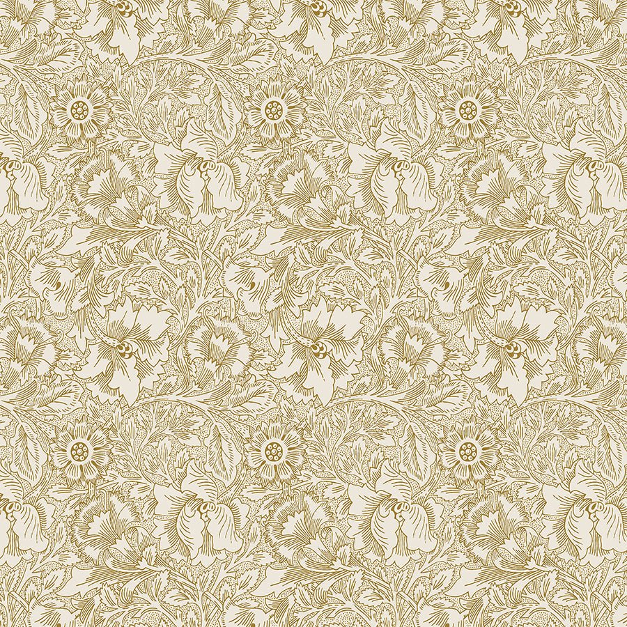 108" Quilt Backs Morris & Co. Lodden Pure Poppy Pearwood from Free Spirit 3 YARD CUT by Free Spirit