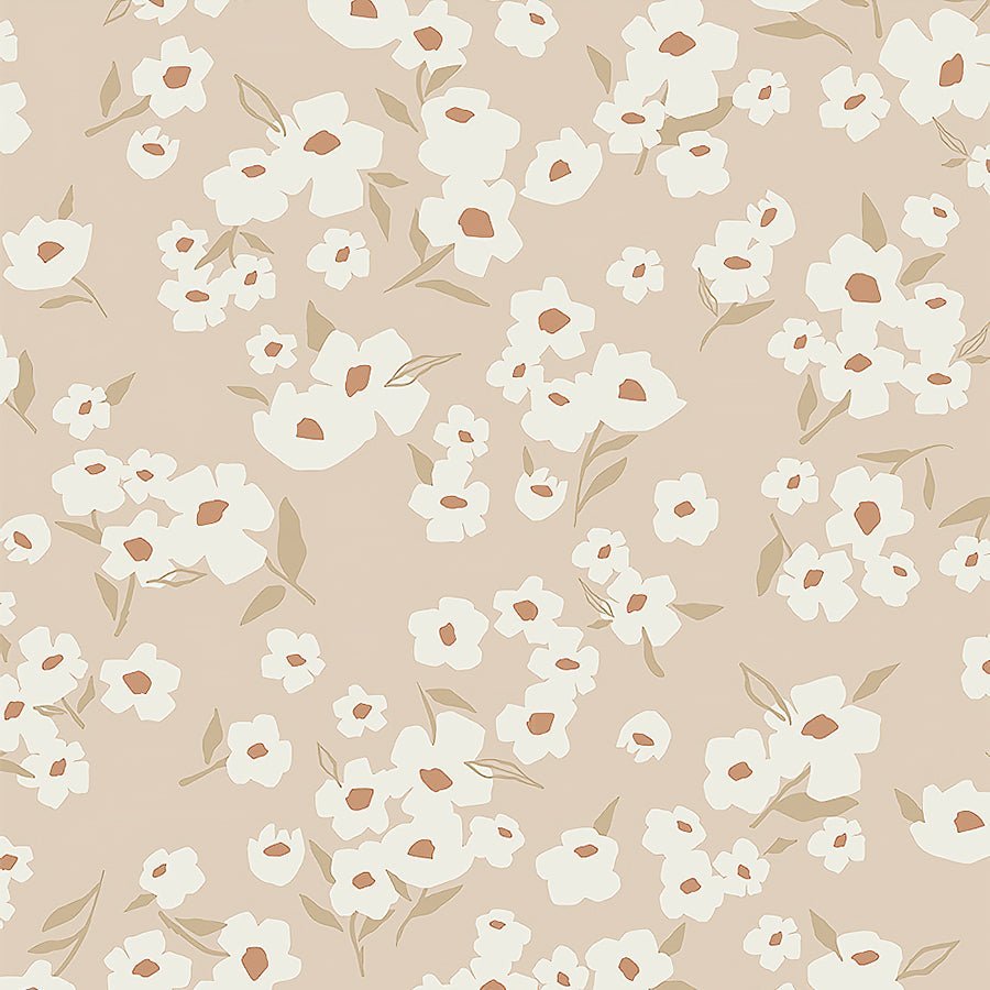108" Quilt Backs Spring Daisies Ecru from Art Gallery 3 YARD CUT by Art Gallery