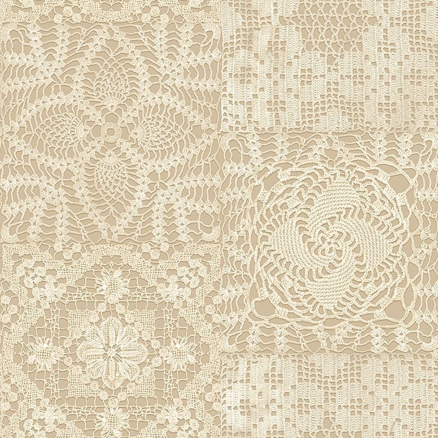 108" Quilt Backs Yardley House Lace Tan from Marcus 3 Yard Cut by Marcus Fabrics