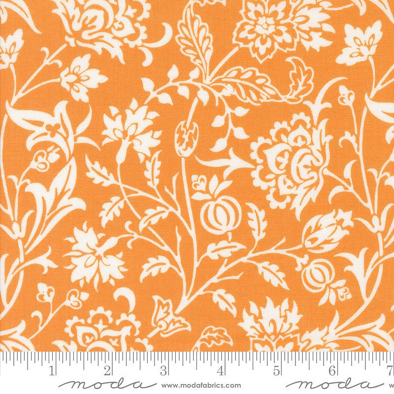 108" Wide Quilt Backing Agatha Road Pumpkin from Moda 3 YARD CUT - Moda from Fort Worth Fabric Studio