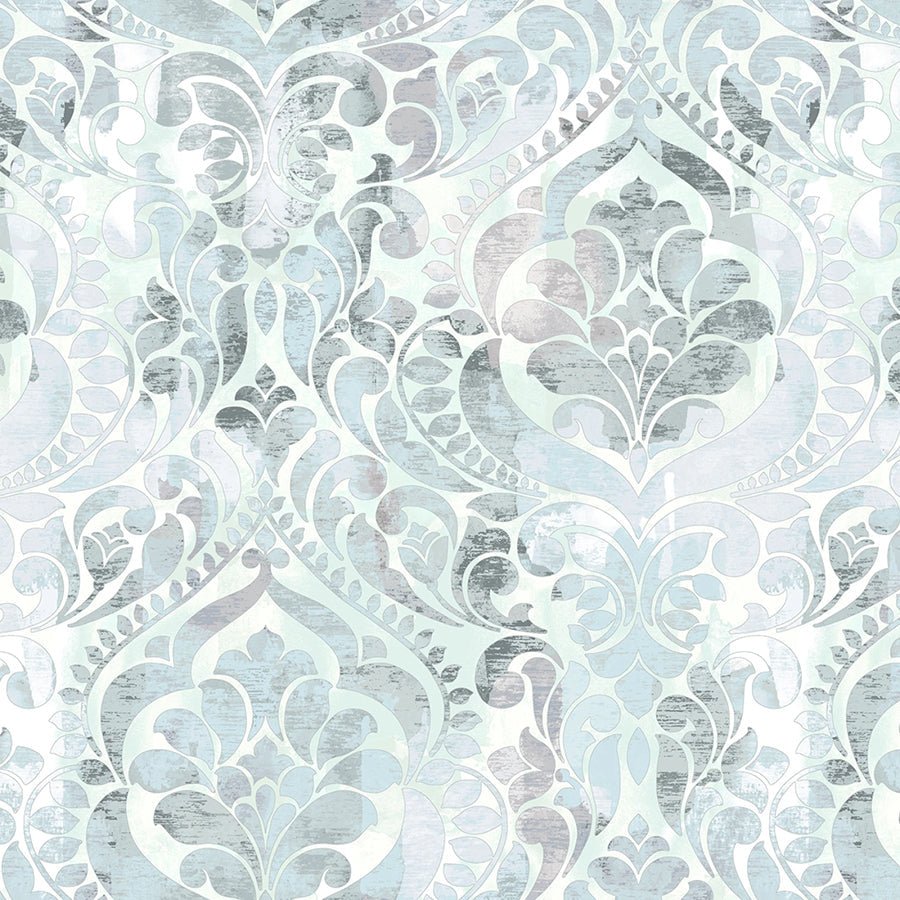 118" Wide Quilt Backing You Damask! Ice from StudioE 3 YARD CUT by Studio E