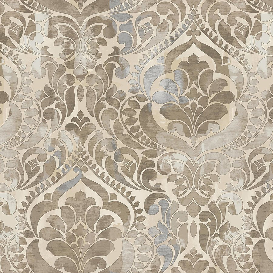 118" Wide Quilt Backing You Damask! Sepia from StudioE 3 YARD CUT by Studio E