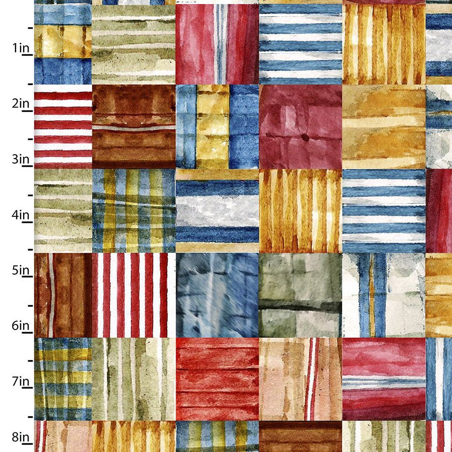 3 Wishes First in Flight Flags a Flying Multi 1 Yard Cut by 3 Wishes Fabric