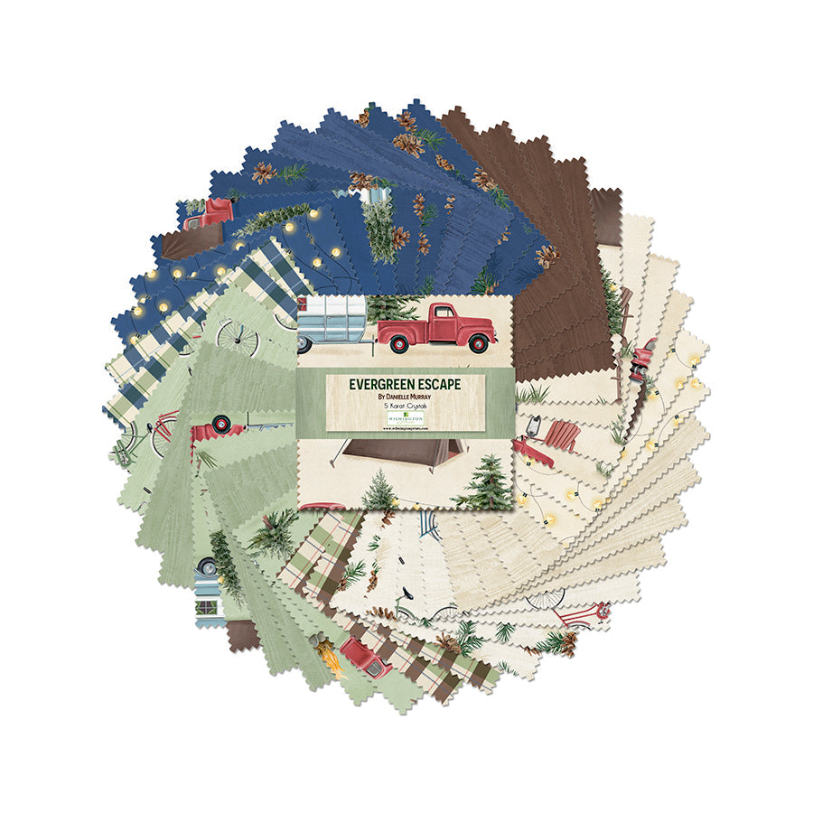 Evergreen Escape 5 Karat Gems 5" Squares