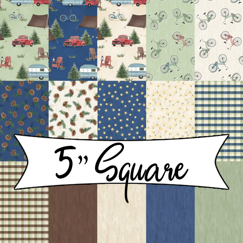 Evergreen Escape 5 Karat Gems 5" Squares