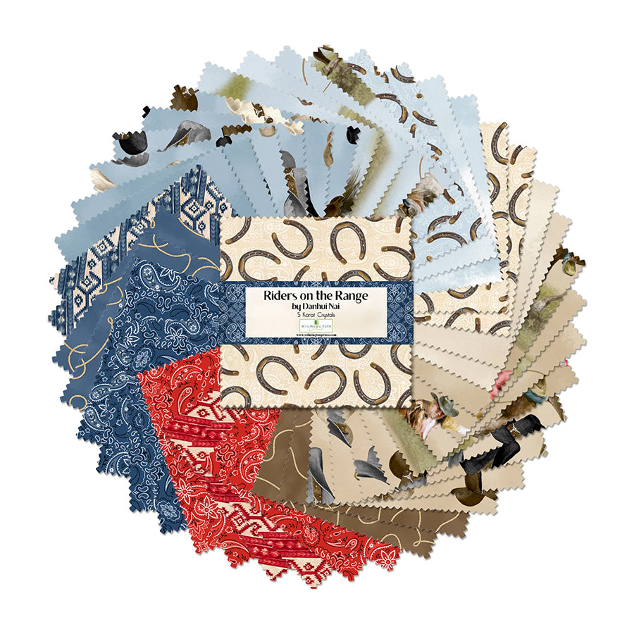 Riders on the Range 5 Karat Gems 5" Squares