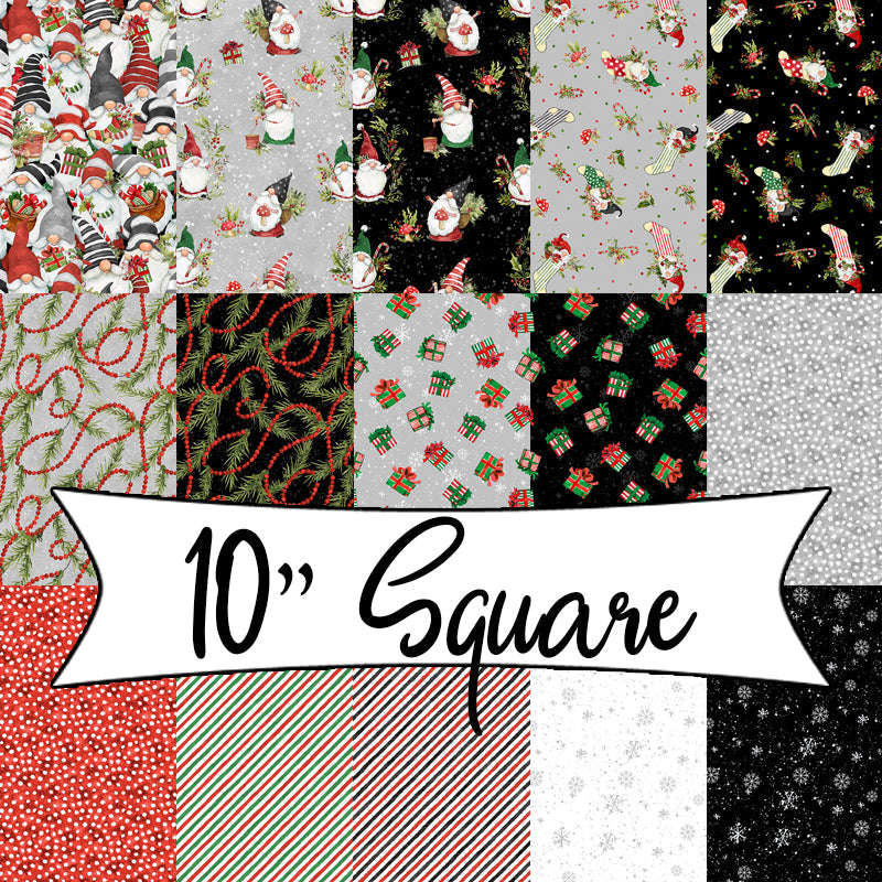Merry Gnome-ments 10 Karat Crystals 10" Squares