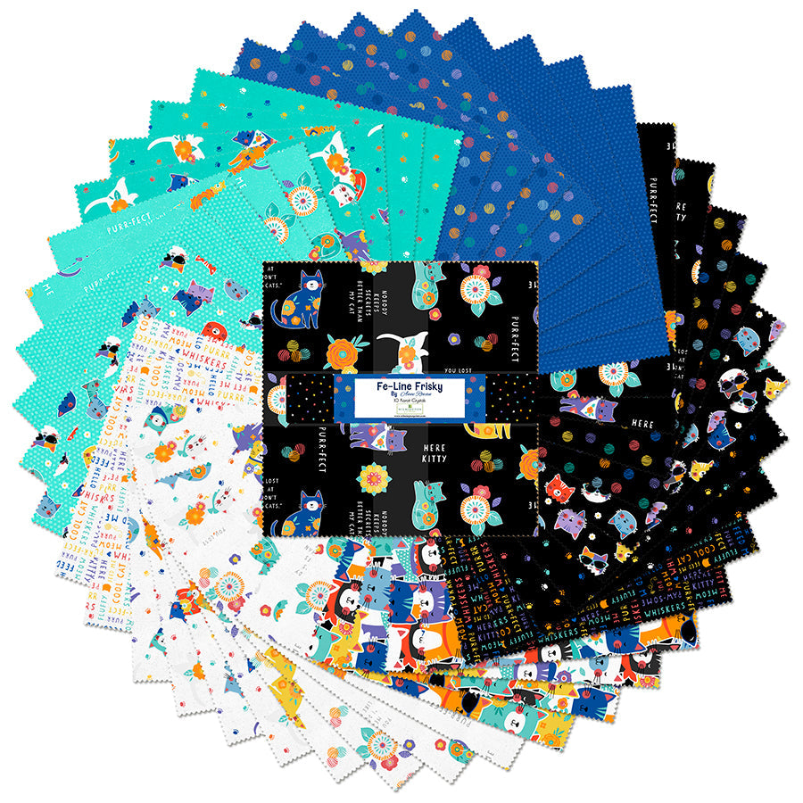 Fe-Line Frisky 10 Karat Gems 10" Squares