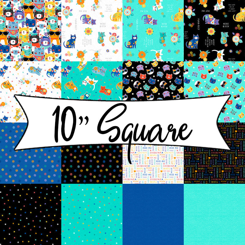 Fe-Line Frisky 10 Karat Gems 10" Squares