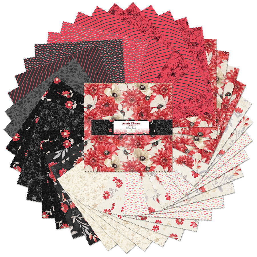 Scarlet Dreams 10 Karat Gems 10" Squares