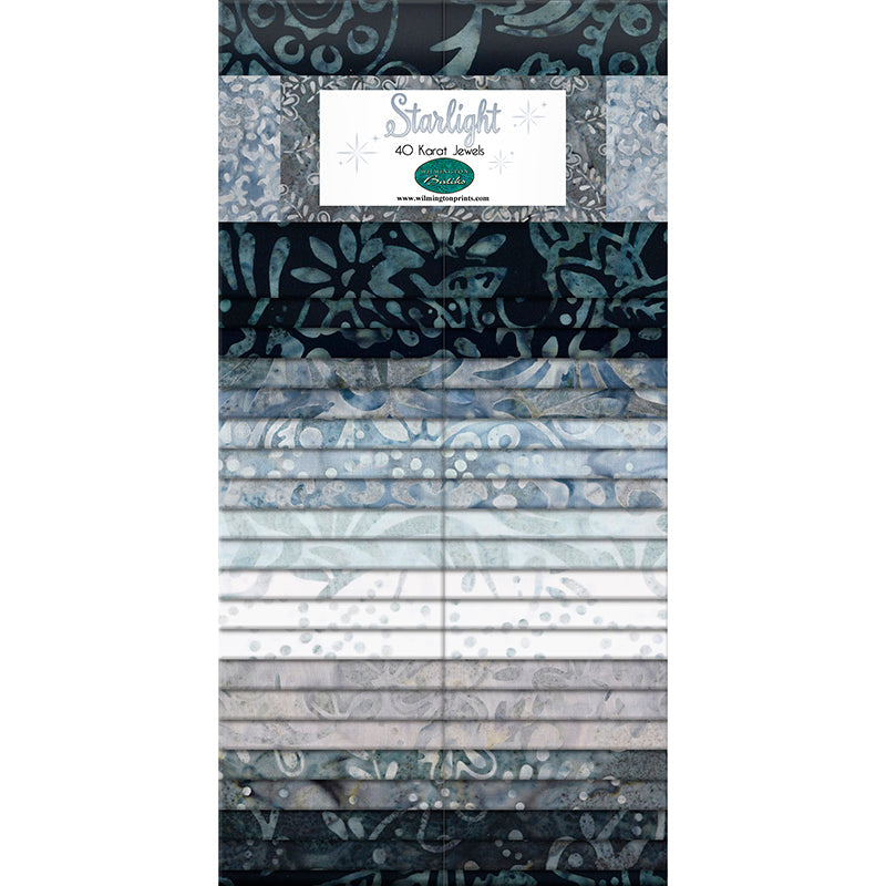 Starlight Batiks 40 Karat Jewels 2.5" Strips by Wilmington Prints from Texas Pre-Cuts