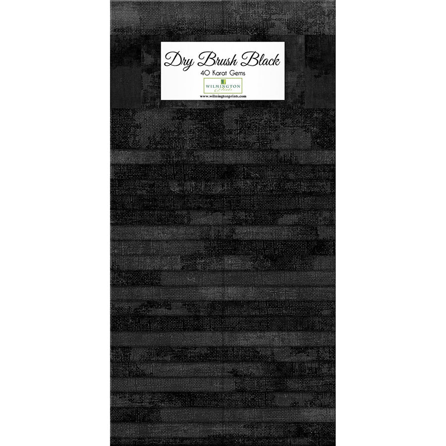 Dry Brush Black 40 Karat Gems 2.5" Strips by Wilmington