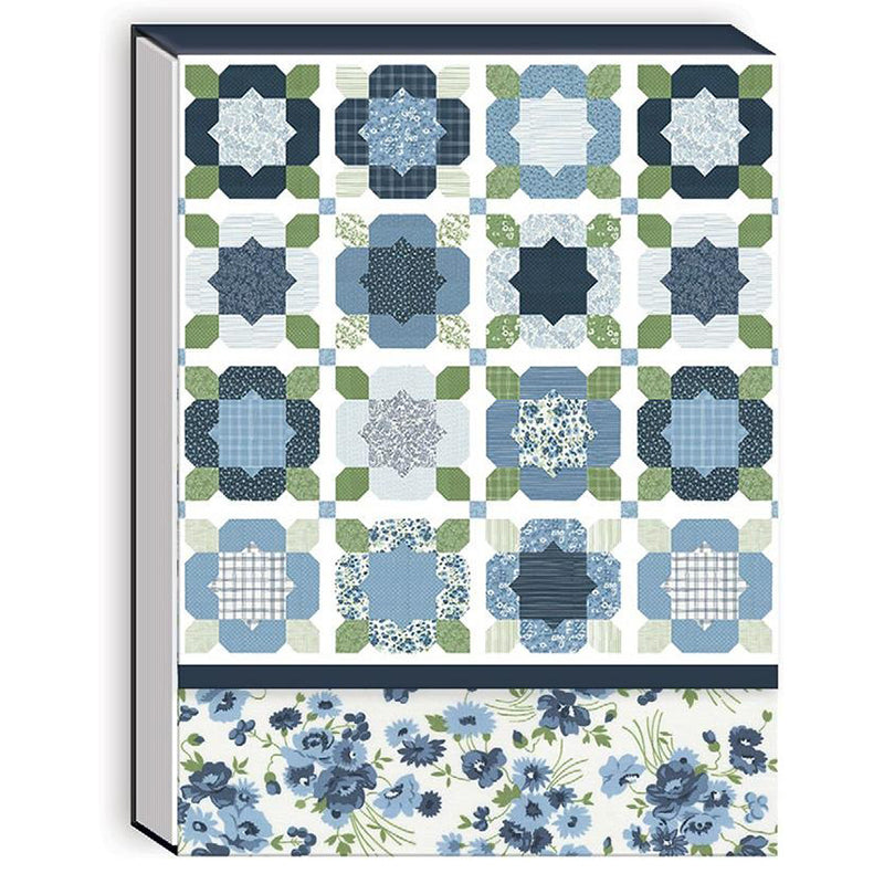 Nantucket Summer Notepad with Magnetic Closure by Moda from Texas Pre-Cuts