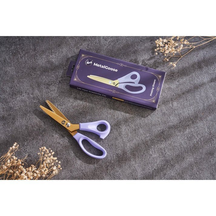 9" Pinking Shears Arctic Blue by MetalGoose by MetalGoose