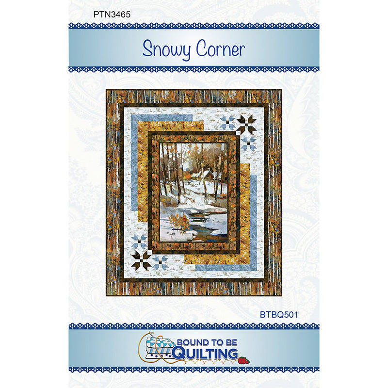 Snowy Corner Quilt Pattern by Bound to be Quilting