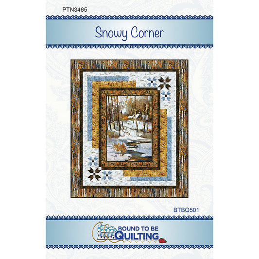 Snowy Corner Quilt Pattern by Bound to be Quilting