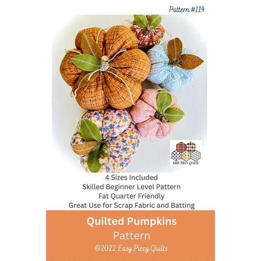 Quilted Pumpkins Pattern by Easy Piecy Quilts