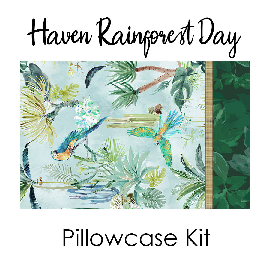 Haven Rainforest Day Pillowcase Kit from Windham