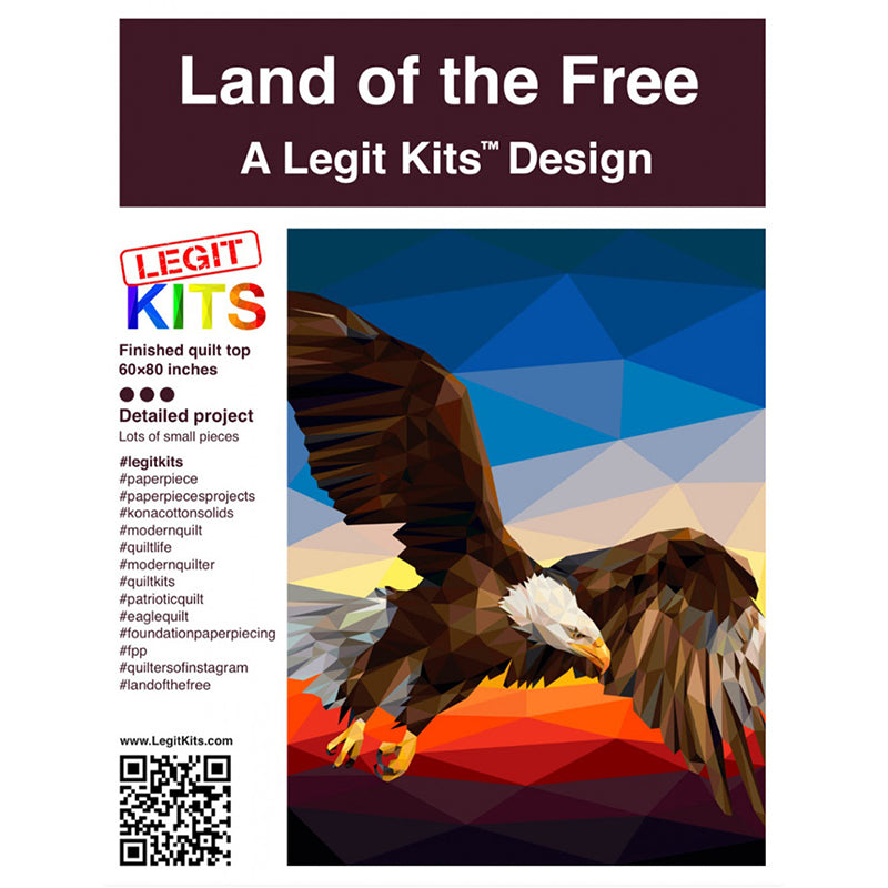 Land of the Free Foundation Paper Pieced Quilt Pattern by Legit Kits Design