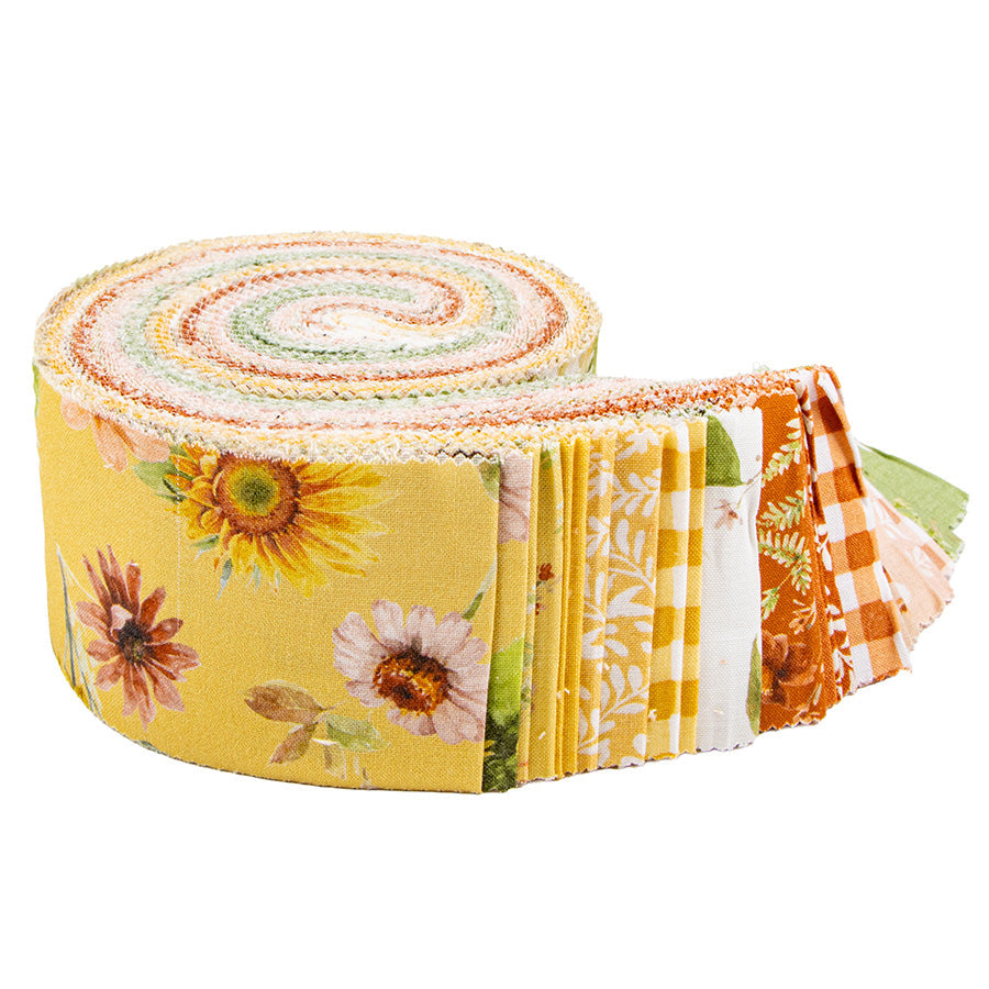 Sunflower Whispers Rolie Polie 2.5" Strips