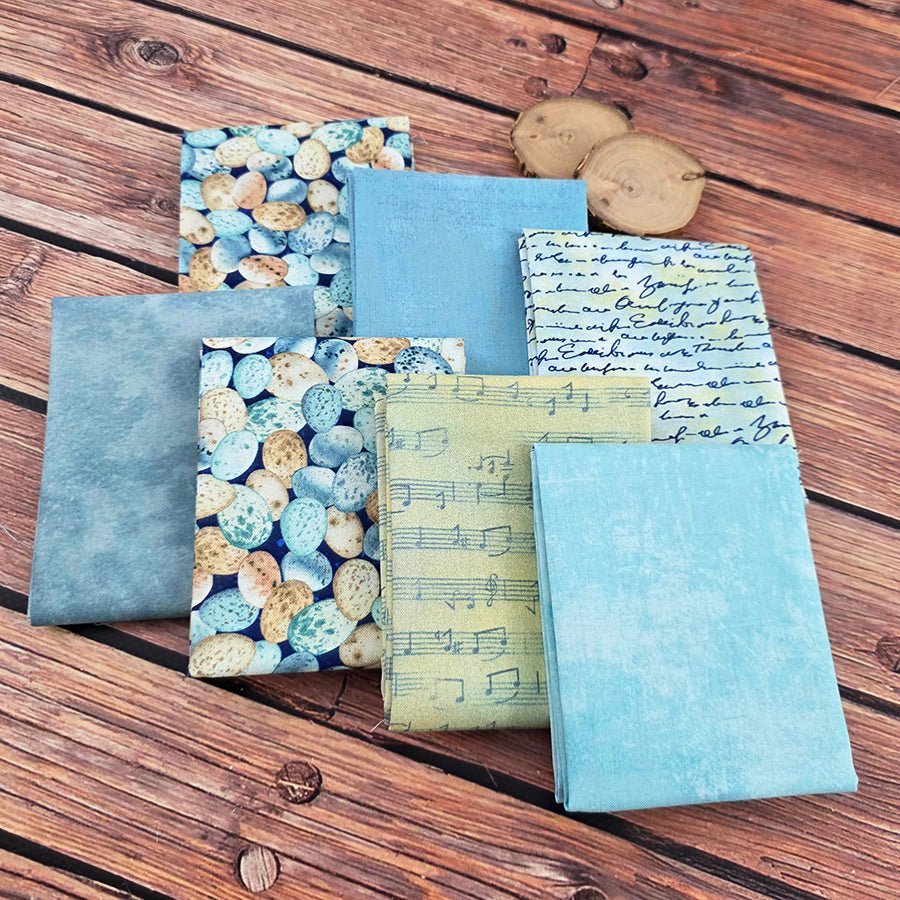 A Little Bird Told Me – FWFS Exclusive 7 Piece Fat Quarter Bundle by Fort Worth Fabric Studio