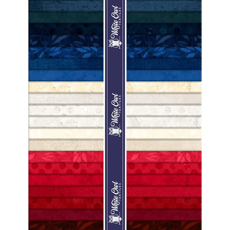 Anchors Away Fat Quarter Bundle - White Owl Textiles from Fort Worth Fabric Studio
