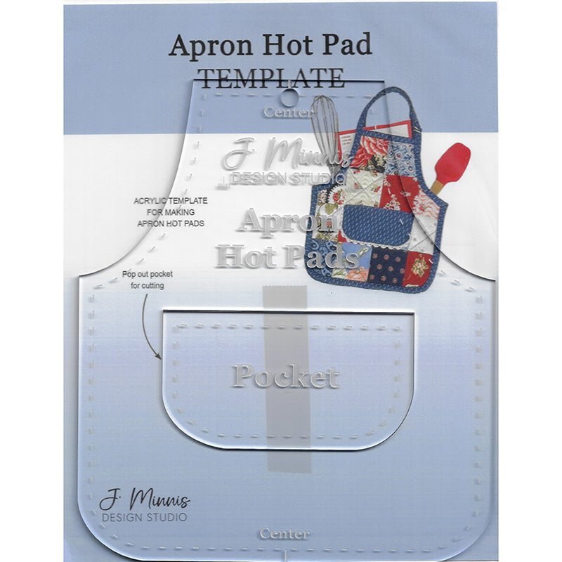 Apron Hot Pads Acrylic Template by J. Minnis Designs by J. Minnis Designs