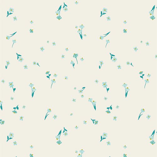 Art Gallery Bloomcore Melodic Blooms Lagoon 1 Yard Cut by Art Gallery