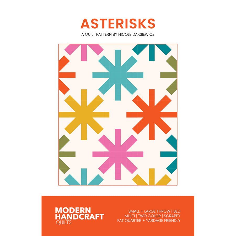 Asterisks Quilt Pattern by Modern Handcraft by Modern Handcraft