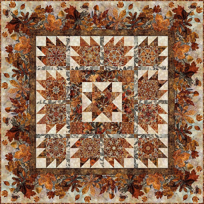 Autumn Star Quilt, Table Runner & Mats Pattern by Jason Yenter by Jason Yenter