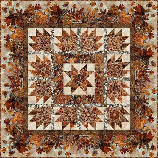 Autumn Star Quilt, Table Runner & Mats Pattern by Jason Yenter by Jason Yenter