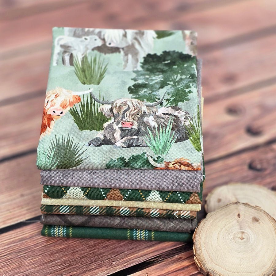 Back Forty – FWFS Exclusive 7 Piece Fat Quarter Bundle by Fort Worth Fabric Studio