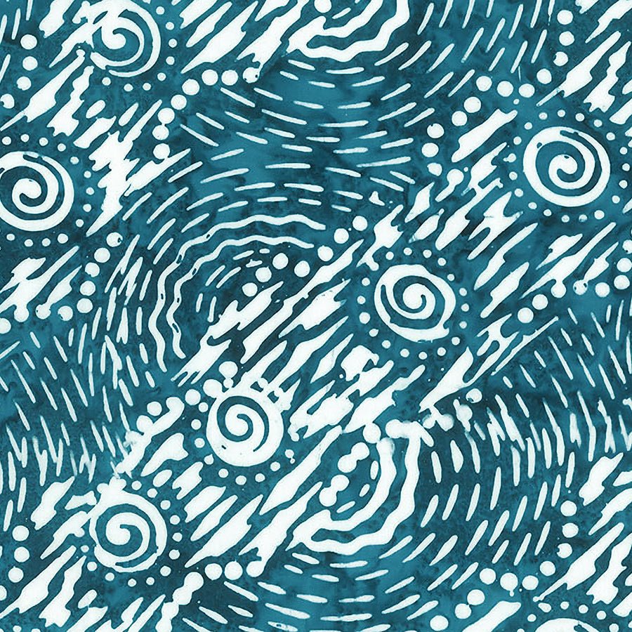 Banyan Boardwalk Dreams Batiks Movement Denim 1 Yard Cut by Banyan Batiks