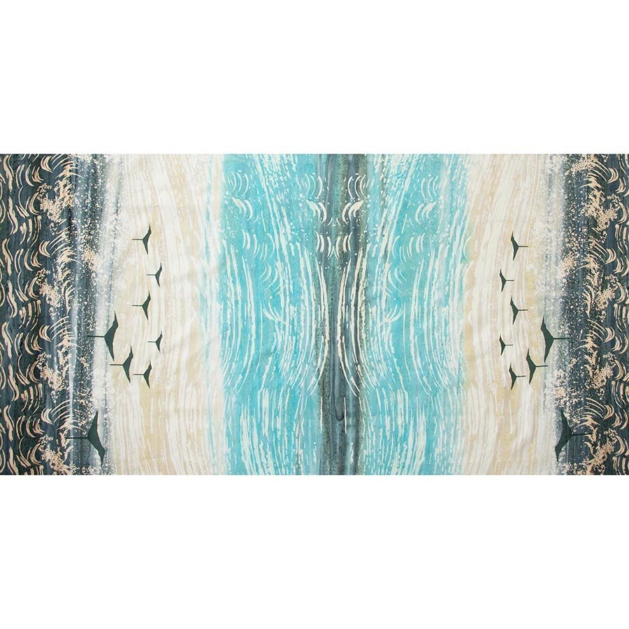 Banyan Boardwalk Dreams Batiks Sand Pipers Sea Glass 1 Yard Cut by Banyan Batiks