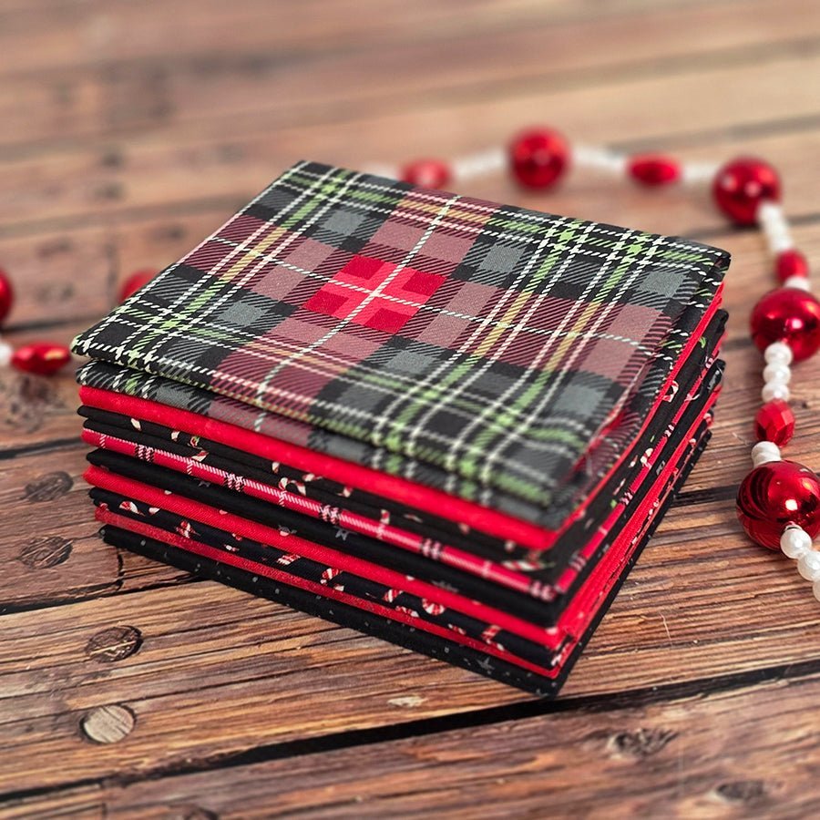 Black Tie Christmas – FWFS Exclusive 9 Piece Fat Quarter Bundle by Fort Worth Fabric Studio