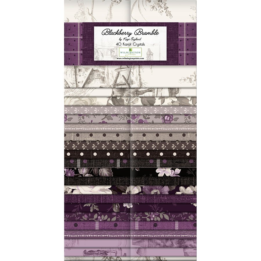 Blackberry Bramble 40 Karat Gems 2.5" Strips - Wilmington Prints from Fort Worth Fabric Studio