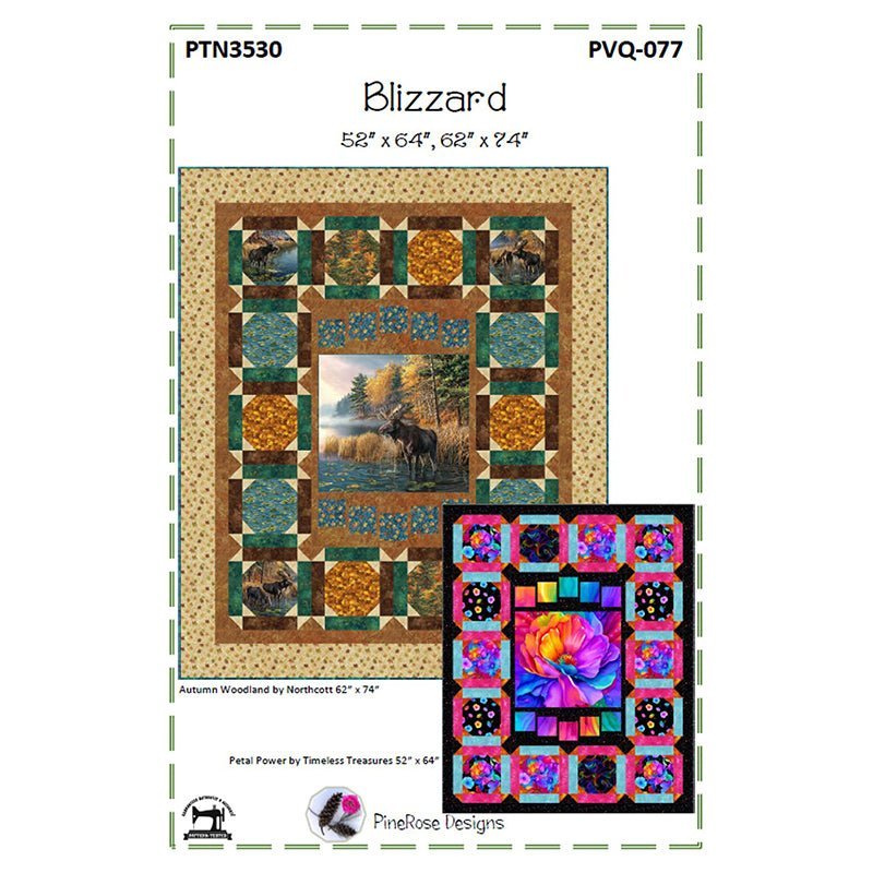 Blizzard Quilt Pattern by PineRose Designs by PineRose Designs