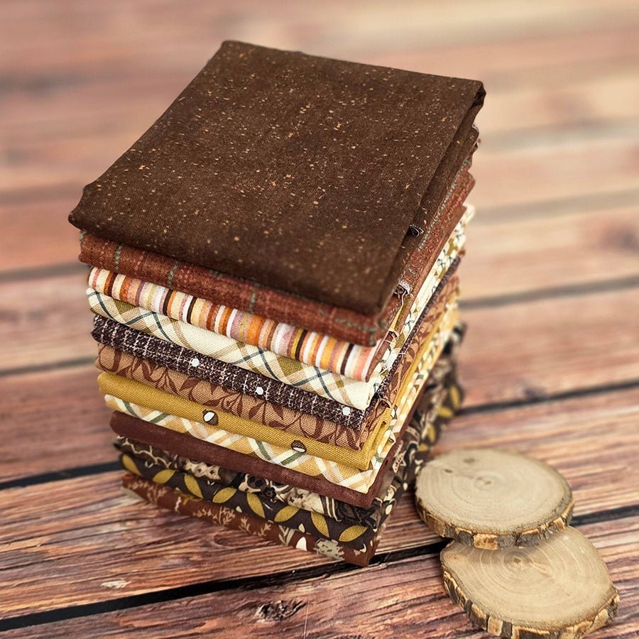 Brown Sugar – FWFS Exclusive 1/3 Yard Autumn Fabric Bundle (4 Yards Total) by Fort Worth Fabric Studio