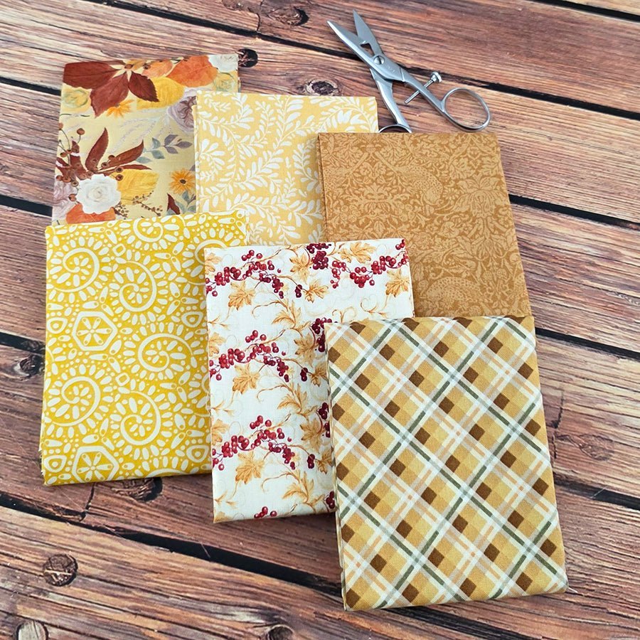 Canadian River Gold – FWFS Exclusive 6 Piece Fat Quarter Bundle by Fort Worth Fabric Studio