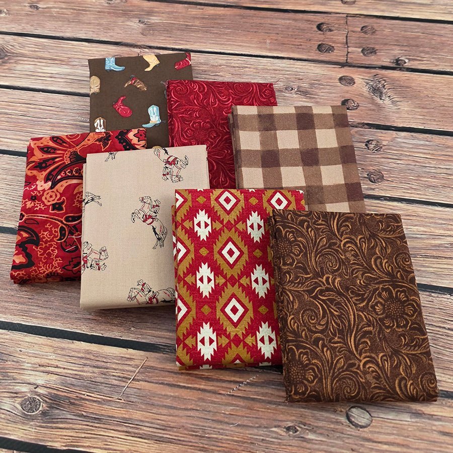 Chisholm Trail – FWFS Exclusive 7 Piece Fat Quarter Bundle by Fort Worth Fabric Studio
