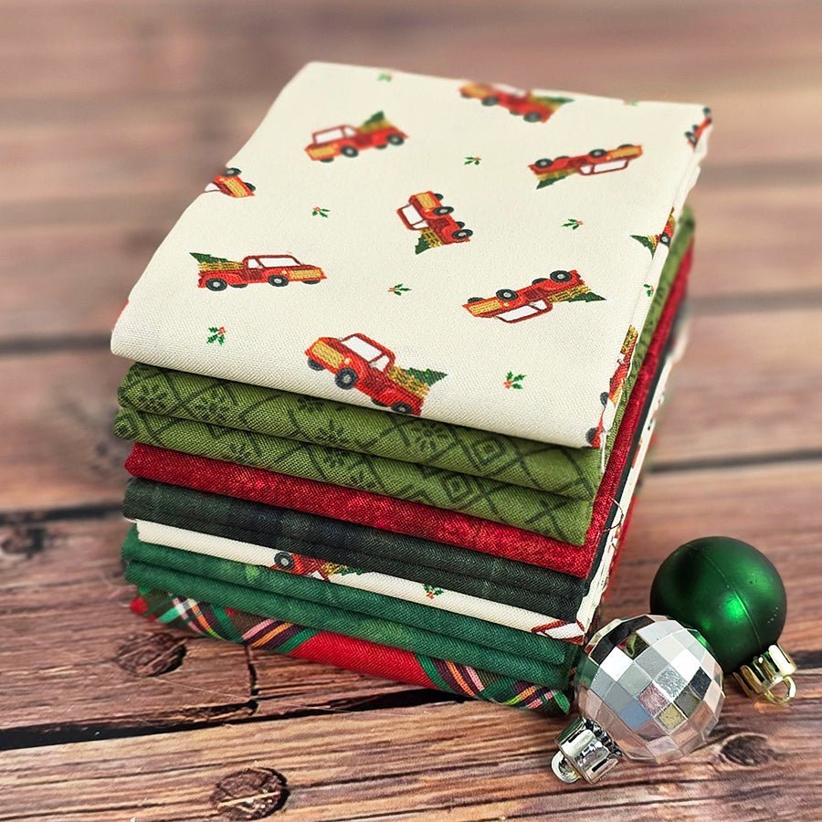 Christmas Tree Lot – FWFS Exclusive 7 Piece Fat Quarter Bundle by Fort Worth Fabric Studio