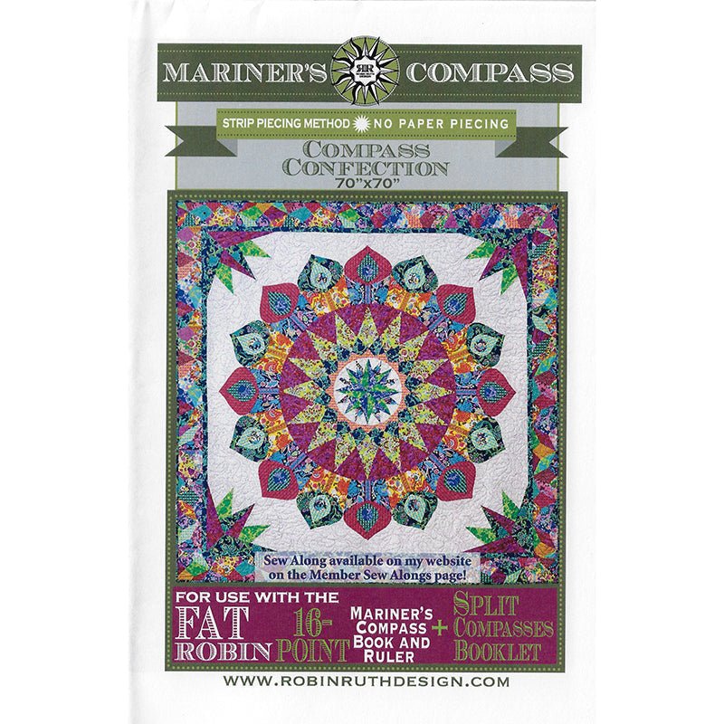 Compass Confection Quilt Pattern by Robin Ruth Design by Robin Ruth Design