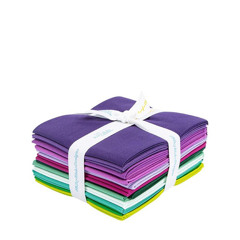 Confetti Cottons Purple Vibrations Fat Quarter Bundle from Riley Blake by Riley Blake