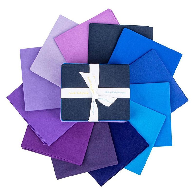 Confetti Cottons Sapphire Dusk Fat Quarter Bundle from Riley Blake by Riley Blake