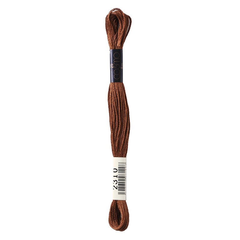 Cosmo Cotton Embroidery Floss Brown by Lecien Japan